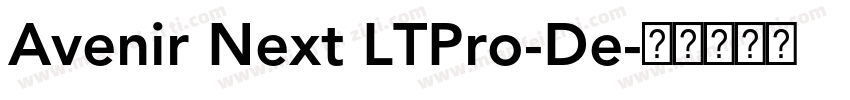 Avenir Next LTPro-De字体转换